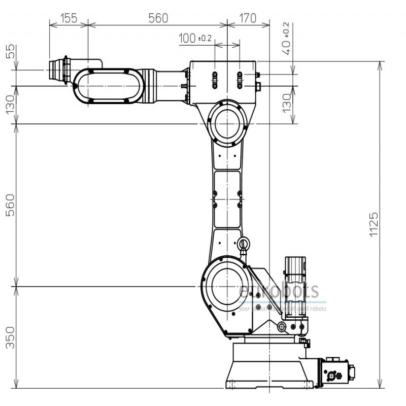 Robot Arm Drawing With Dimensions
